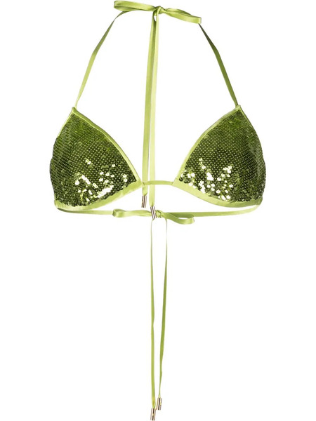  Tom Ford Sequin-embellished Halterneck Bralette - Green 