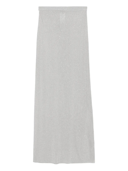  Tom Ford Sequin-embellished Ribbed Skirt - Grey 