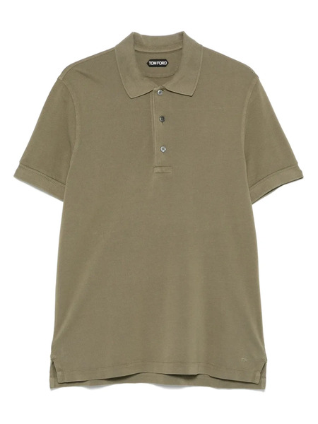  Tom Ford Short-sleeve Polo Shirt - Green 