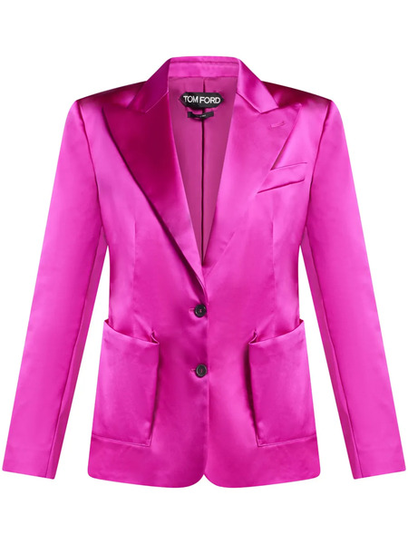  Tom Ford Single-breasted Satin Blazer - Pink 