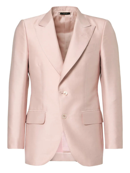  Tom Ford Single-breasted Satin Blazer - Pink 