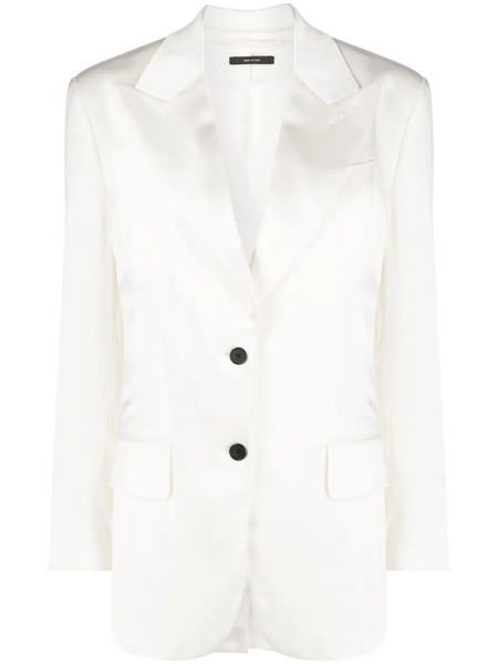  Tom Ford Single-breasted Satin-finish Blazer - White 