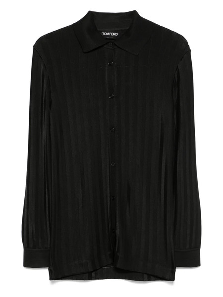  Tom Ford Striped Shirt - Black 