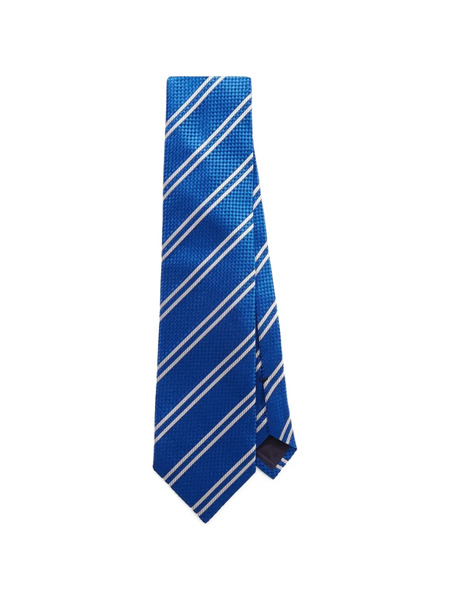  Tom Ford Striped Silk-jacquard Tie - Blue 