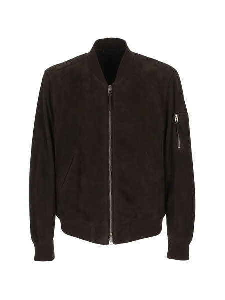  Tom Ford Suede Bomber Jacket - Brown 