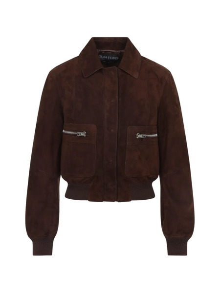  Tom Ford Suede Jacket - Brown 