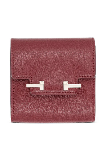  Tom Ford T-bar Leather Wallet - Red 