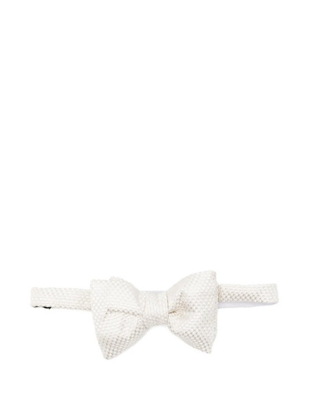  Tom Ford Textured Bow Tie - Neutrals 