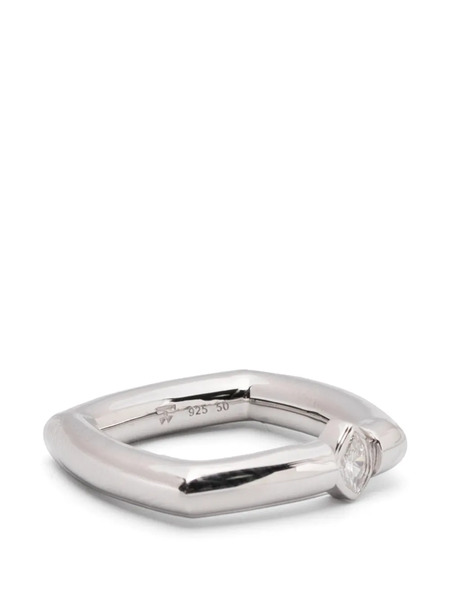  Tom Wood Frame Slim Ring - Silver 