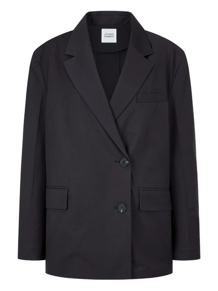  Tomboy Belted Long-sleeve Jacket - Black 
