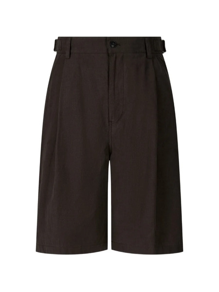  Tomboy Buckle Basic Shorts - Brown 