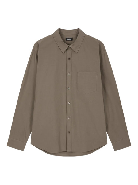  Tomboy Button-down Shirt - Brown 