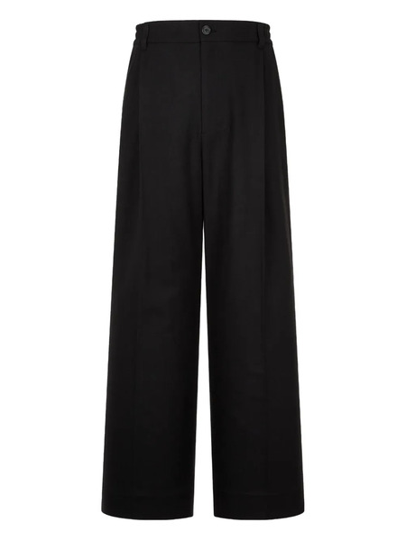  Tomboy Button Fastening Pleated Trousers - Black 