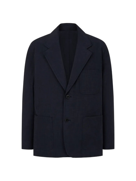  Tomboy Button Patch Pocket Jacket - Blue 