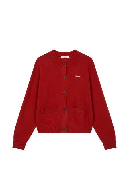  Tomboy Buttoned Cardigan - Red 