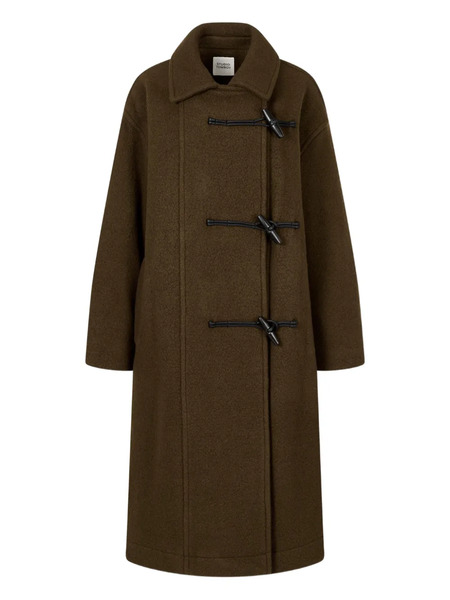  Tomboy Buttoned-cuffs Coat - Brown 