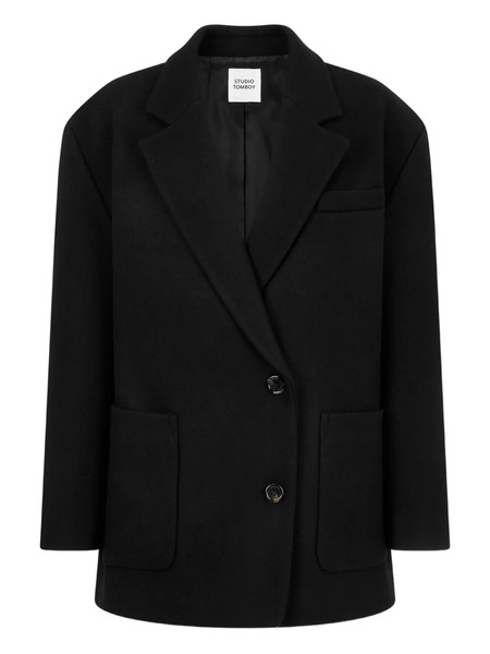 Tomboy Buttoned Jacket - Black 