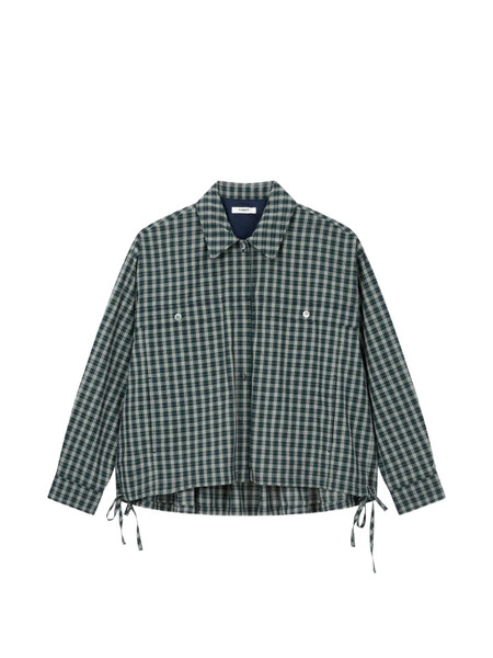  Tomboy Check-pattern Shirt - Green 
