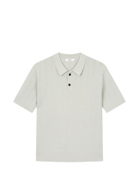  Tomboy Collared Polo Shirt - Grey 