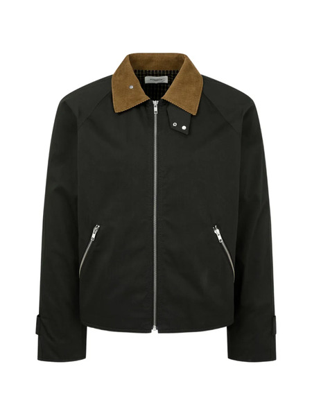  Tomboy Corduroy-collar Jacket - Green 