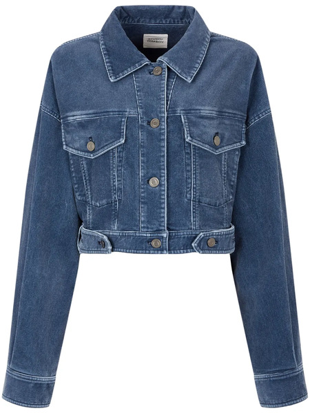  Tomboy Corduroy Cropped Jacket - Blue 