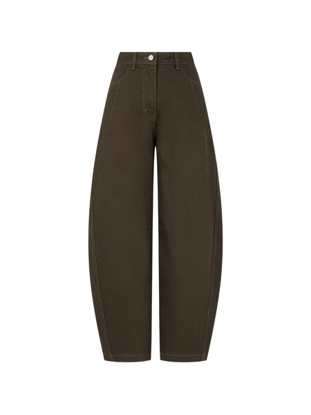  Tomboy Curved-leg Jeans - Brown 