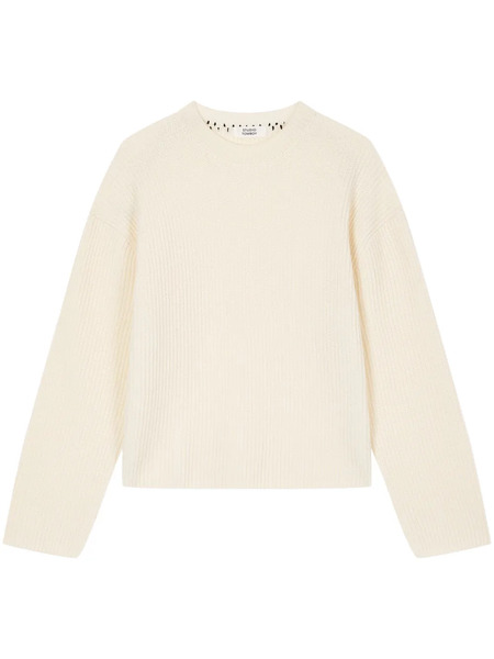  Tomboy Decorative-stitching Jumper - Neutrals 