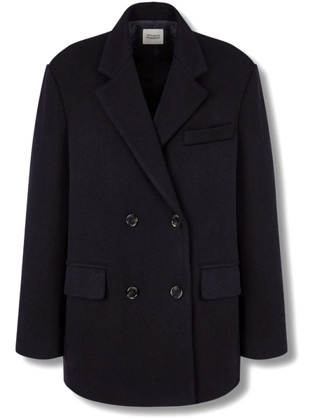  Tomboy Double-breasted Blazer - Blue 