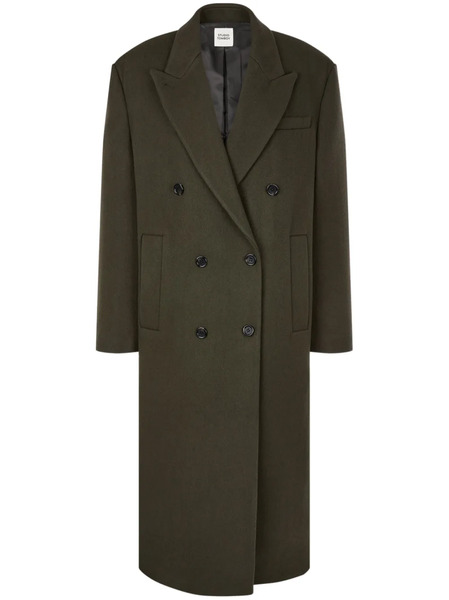  Tomboy Double-breasted Tailored Coat - Green 