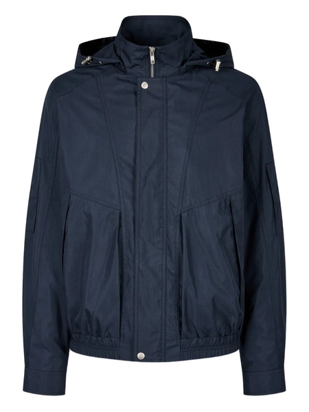  Tomboy Elasticated-hem Hooded Jacket - Blue 