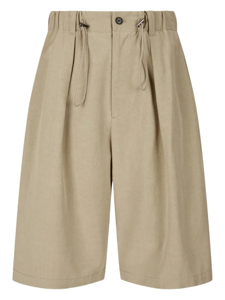  Tomboy Elasticated-waist Shorts - Neutrals 