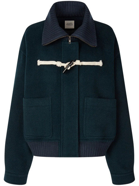  Tomboy Herringbone-pattern Jacket - Green 