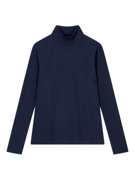  Tomboy High-neck Sweater - Blue 