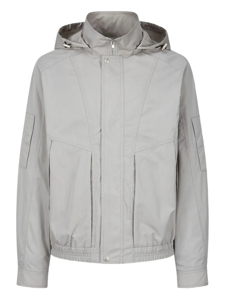  Tomboy Hooded Drawstring Jacket - Grey 