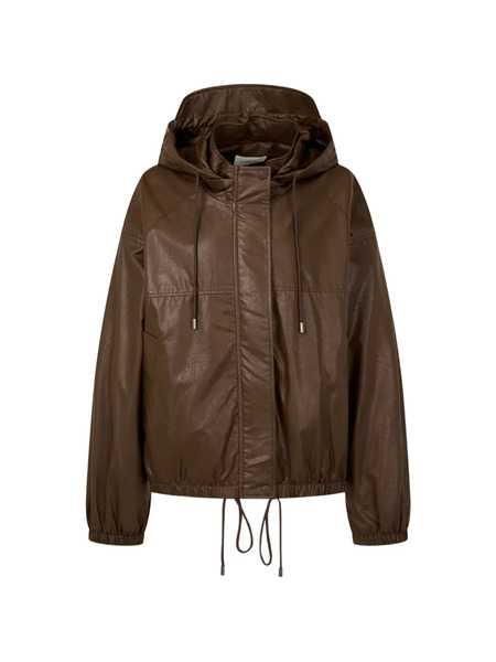  Tomboy Hooded Puffer Jacket - Brown 