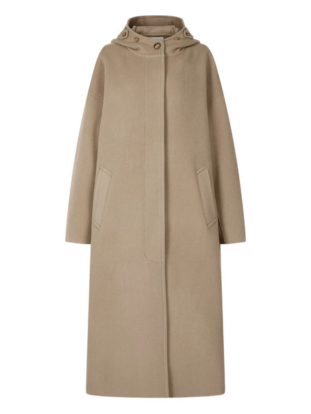  Tomboy Hooded Wool Coat - Neutrals 