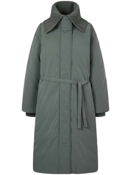  Tomboy Knit-collar Down Coat - Green 