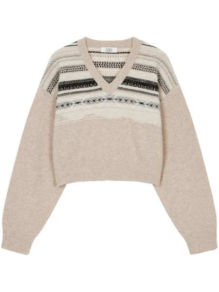  Tomboy Patterned-detailed Sweater - Neutrals 