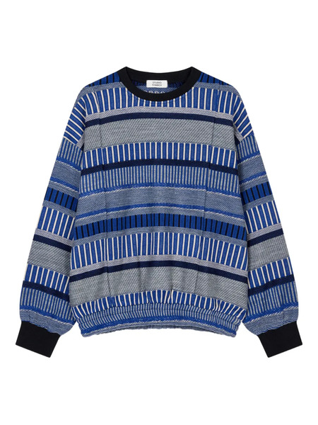  Tomboy Patterned Sweatshirt - Blue 