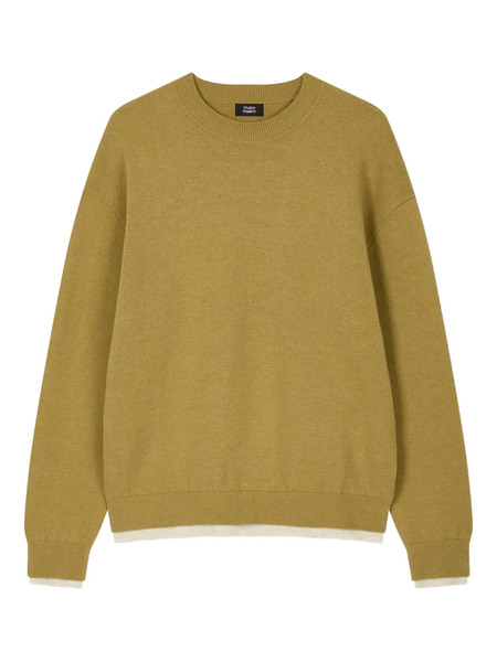  Tomboy Round-neck Sweater - Yellow 