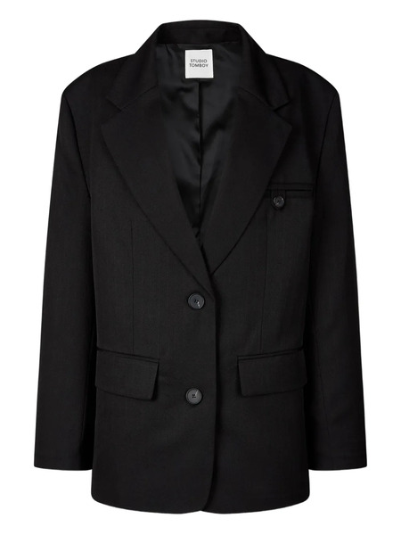  Tomboy Single-breasted Blazer - Black 