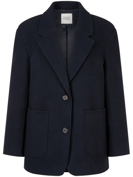  Tomboy Single-breasted Blazer - Blue 
