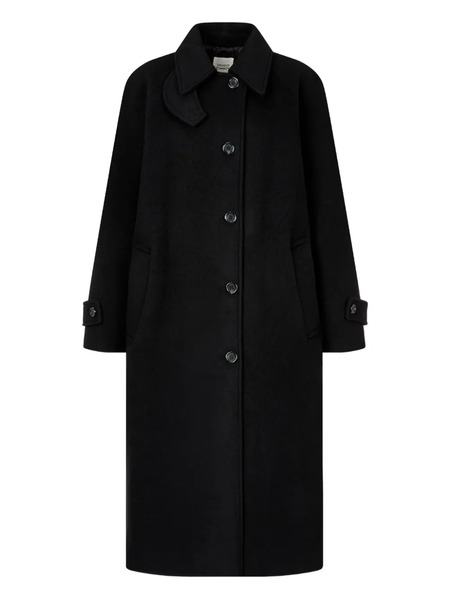  Tomboy Single-breasted Coat - Black 