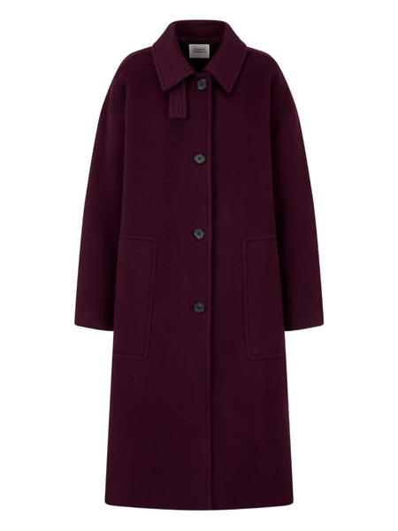  Tomboy Single-breasted Felted Coat - Purple 