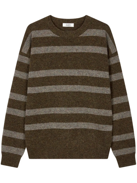  Tomboy Striped Sweater - Brown 