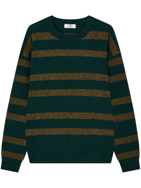  Tomboy Striped Sweater - Green 