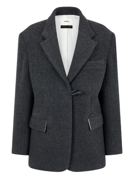  Tomboy Toggle-button Jacket - Grey 