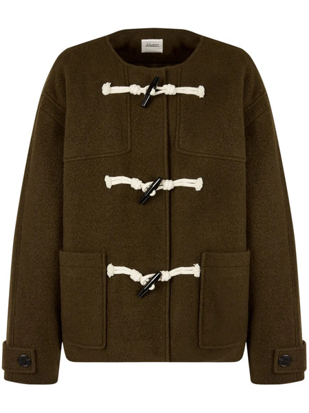  Tomboy Toggle-fastening Round-neck Jacket - Brown 