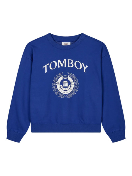  Tomboy University Cotton Sweatshirt - Blue 