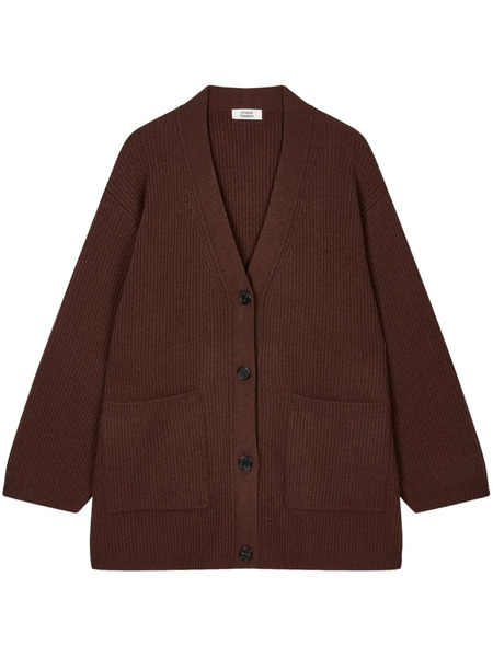  Tomboy V-neck Oversize Cardigan - Brown 